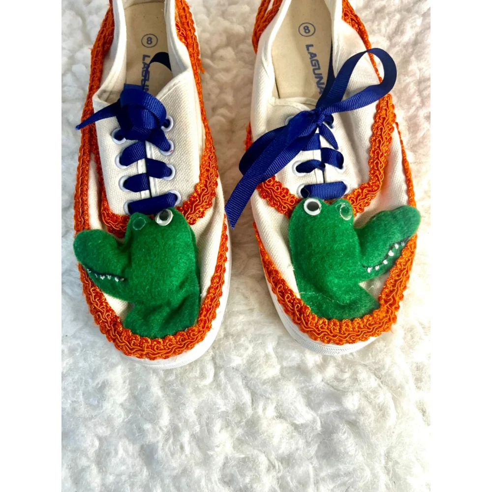 Laguna University of Florida Gators Canvas Tennis Shoes Women Size 8